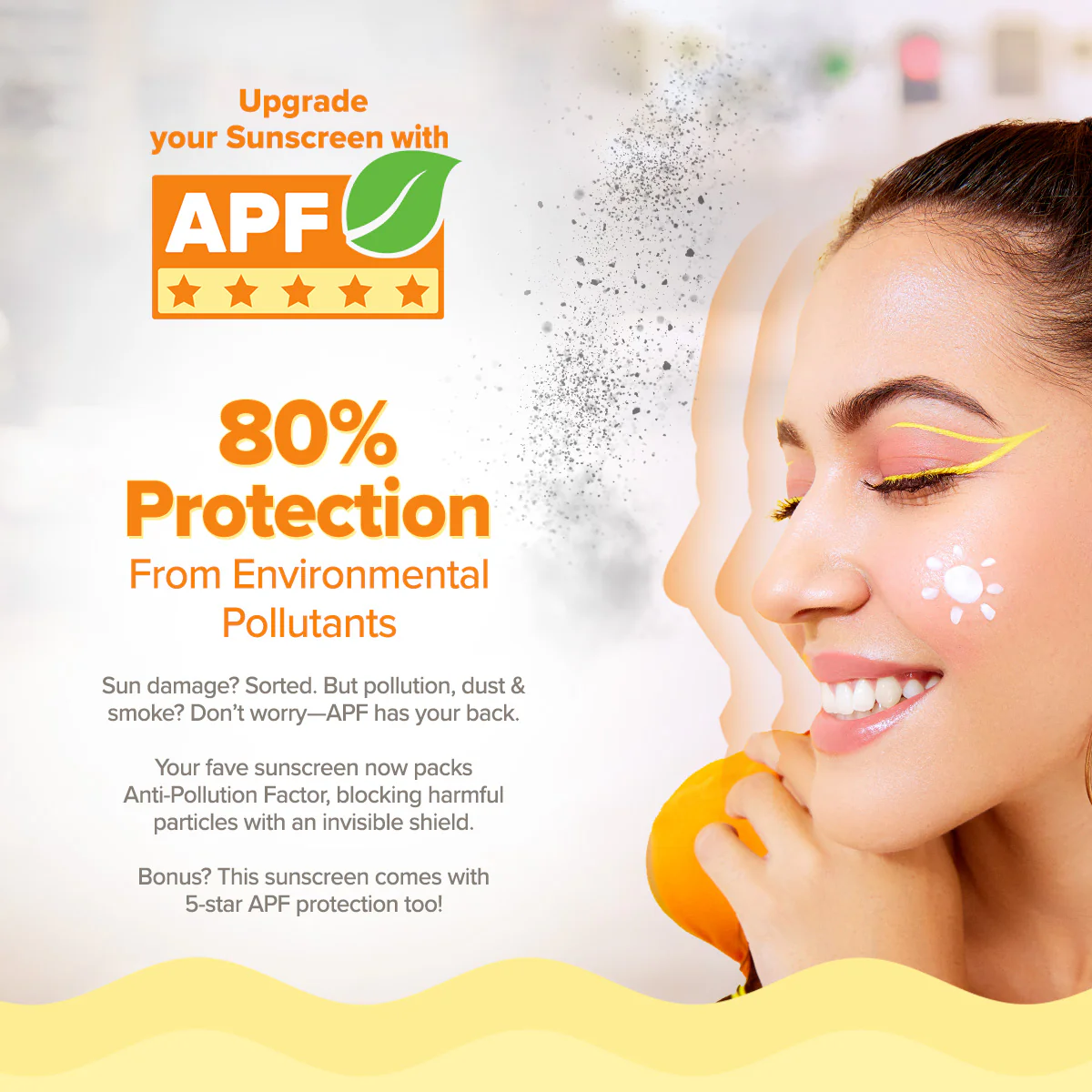 FREEBIE - Glow+ Dewy Sunscreen with SPF 50+ & PA++++ for UVA/B & Blue Light Protection & No White Cast - 80g - Image 6