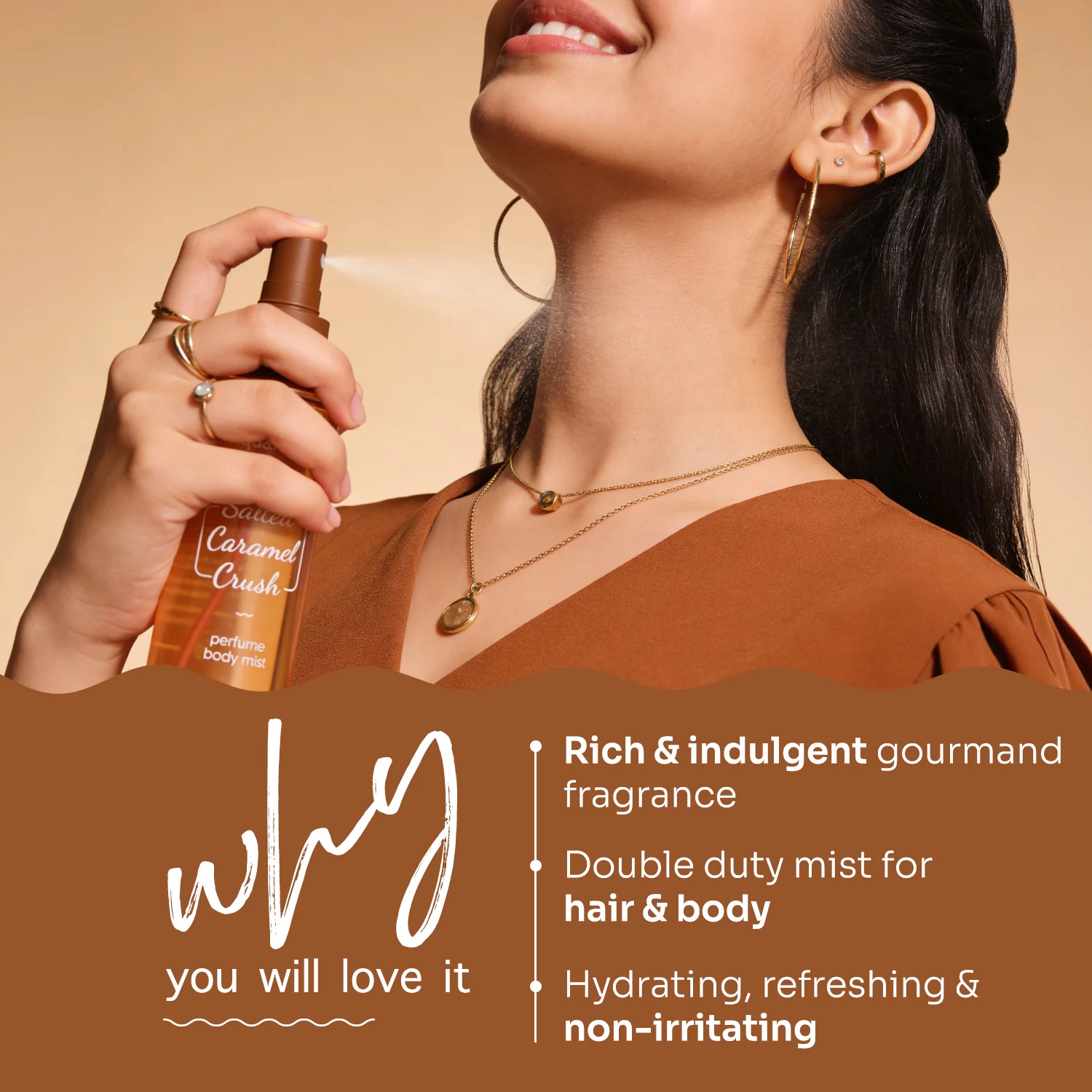 Refresh+ Perfume Body Mist - Salted Caramel Crush 150ml - Image 5